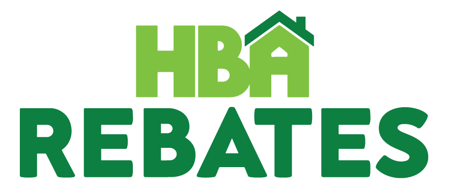 Home Builders Association of Billings logo with house icon, promoting rebates and community support.